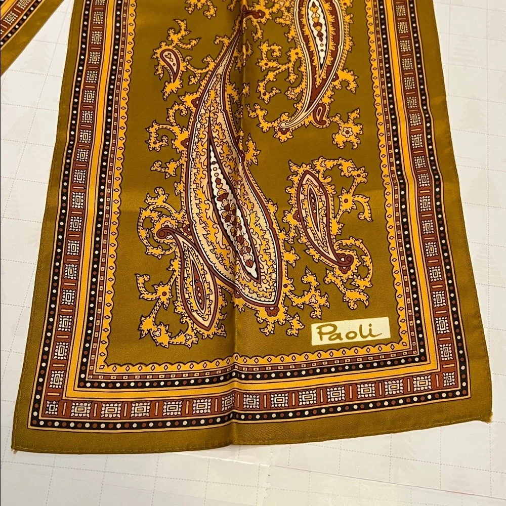 PAOLI VINTAGE PAISLEY SCARF 10x48”